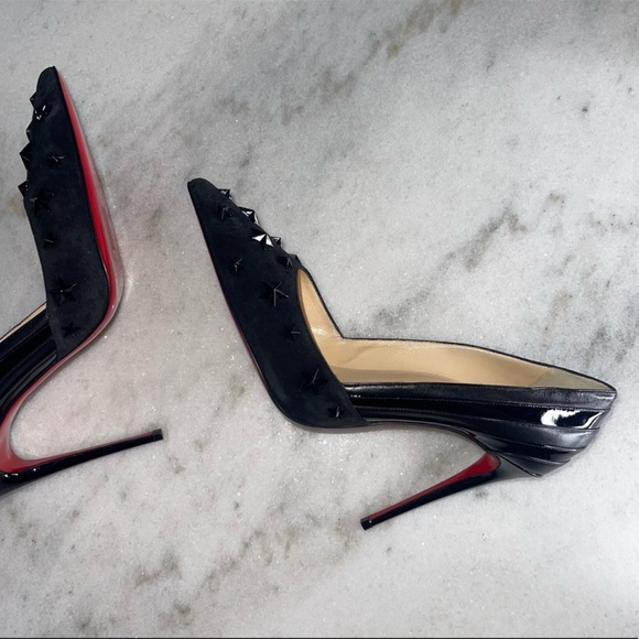Christian Louboutin Wonder Pump 100 VV Nappa Leather Shiny Patent in Black - Picture 3 of 12